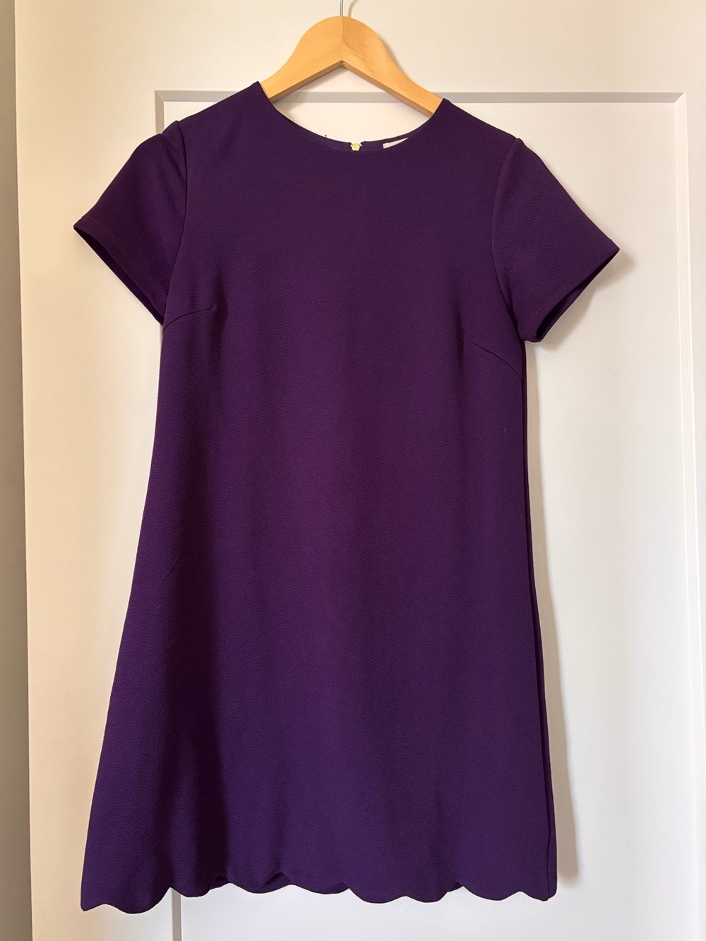 Mi Ami Purple Scallop Hem Dress
